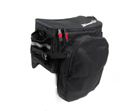 Spencer 9 Litre Carrier Rack Fit Bag with Shoulder Strap & Bottle Holder and mini pannier bags